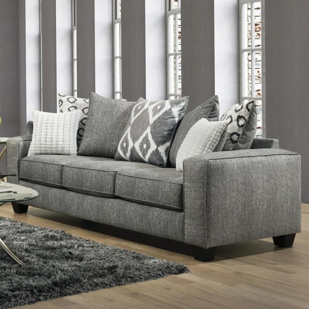 Albany 464 Casual Modern Sofa with Pillow Back A1 Furniture